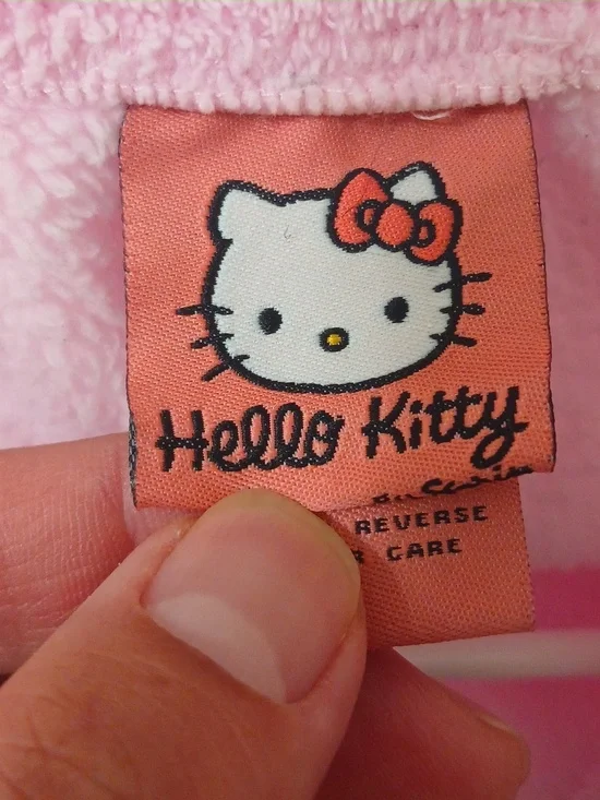 Hello Kitty Pink and White Embroidered Tag Plush - Picture 2 of 9